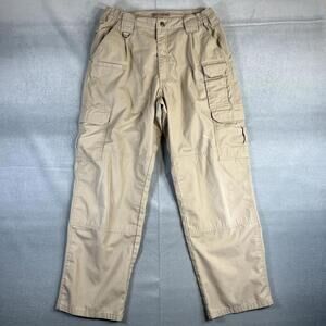 511 Tactical Cargo Pants Mens 34x30 Beige Taclite Pro Ripstop Elastic Waist